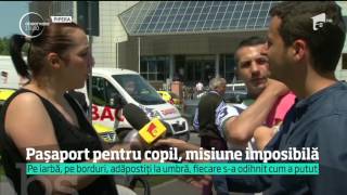 Aglomerație mare la Direcția pentru Pașapoarte. Părinții, obligaţi să-şi ţină pruncii în