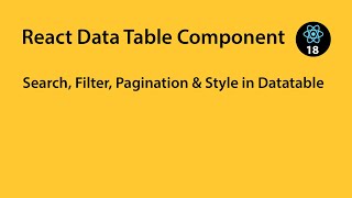 React Data Table Component | Search, Filter, Pagination & Styling