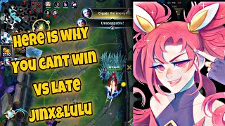 WILD RIFT : HERE IS WHY JINX&LULU ARE MOST BROKEN DUO IN LATE GAME PATCH 5.3B