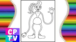 Mommy long legs coloring pages/ Poppy playtime coloring pages/ Elektronomia - Sky High [NCS Release]