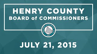 Board of Commissioners meeting July 21 2015