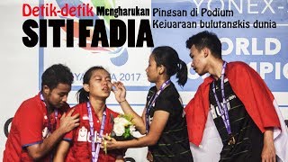 Mengharukan detik detik Siti Fadia pingsan di podium BWF WJC