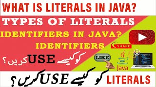 Literals and Identifiers in java | Literals in java | Code Craft