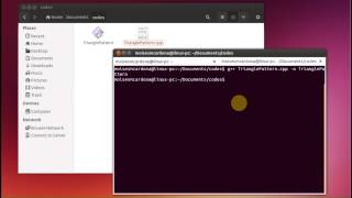 Triangle Pattern C++ Code (Linux)