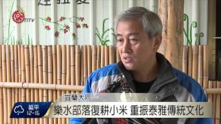 樂水部落復耕小米 重振泰雅傳統文化 2016-03-25 TITV 原視新聞