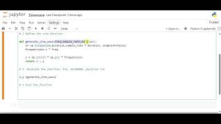 How to Generate a Sine Wave in Python | Step-by-Step Tutorial | Lecture 1