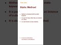 Static Method (19) #corejava