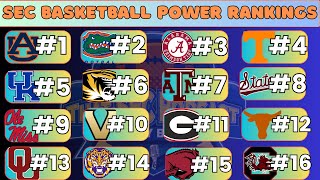 SEC Basketball Power Rankings Jan 26