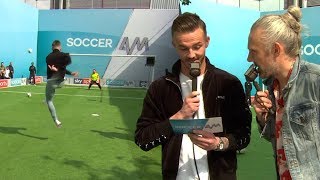 Everton fans & James Maddison take on the Volley Challenge! ⚡