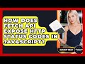 How Does Fetch API Expose HTTP Status Codes In JavaScript? - JavaScript Toolkit