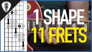 Cover 11 Frets With 1 Shape - Minor Scale Guitar Lesson #3