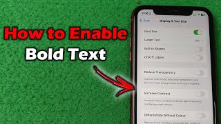 How to Enable Bold Text on iPhone | Full Guide