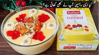 Rafhan Custard|How To Make Rafhan Custard|Quick Dessert Recipe|Roshni Cooking