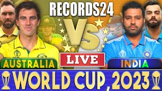 Live: IND Vs AUS, ICC World Cup 2023,  | Live score & commentary | india Vs australia | CWC