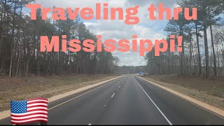 A nice day for a drive! Traveling in MISSISSIPPI!  American trucker on the road. #usa #trucking