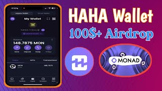 HAHA Wallet Airdrop || Monad Airdrop Haha Wallet || Monad Faucet Airdrop || Haha Wallet by Monad