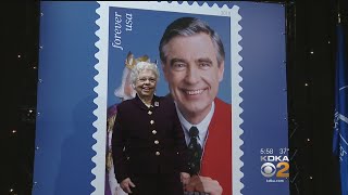 U.S. Postal Service Unveils Mister Rogers Postage Stamp
