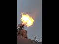 china 11 barrel gun fires the 055 destroyer breathing fire