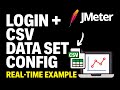 JMeter Login Test Using CSV Data Set Config | Data-Driven Testing Step by Step