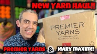 YARN HAULS!! Premier Yarns \u0026 Mary Maxim!!