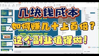 几块钱成本的东西卖上百块？这个副业利润高的可怕！值得一试！