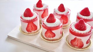 草莓慕斯乳酪蛋糕 (免烤)｜No-bake Strawberry Mousse Cheesecake｜ToriTori Cooking #跟我一起享用自煮食