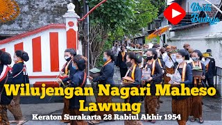 Wilujengan Nagari Mahesa Lawung Keraton Surakarta 28 Rabiul Akhir 1954