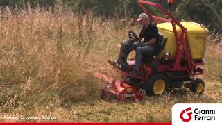 Gianni Ferrari PG cutting tall grass and weeds with flail mower