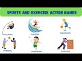 Sports and Exercise action names | Learn English | Learn Vocabulary