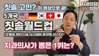 [치과의사 리뷰] 아직도 아무 칫솔이나 쓰세요? 치과의사의 칫솔 추천, 솔직후기\u0026주관적 순위 (오랄비,덴티스테,시스테마,선스타,큐라덴)