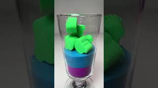 Very Satisfying and Relaxing Kinetic Sand ASMR, drop and squish. #shorts