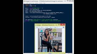 Convert photo to cartoon image using python and OpenCV