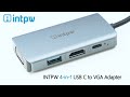 intpw usb c to vga adapter usb c to hdmi 4k multiport adapter