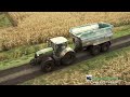 mudslinging with john deere tractors chopping maize in the mud claas jaguar