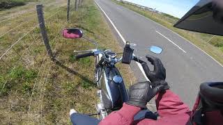 Dungeness beach ride Honda s90 Black 1966