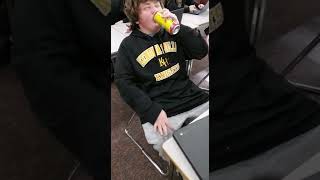 an old vid of me chugging an energy drink