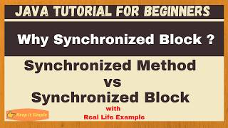 Synchronized Method vs Synchronized Block in Java | with Real life example of online shopping system