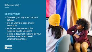 UC Application Workshop - Info Session