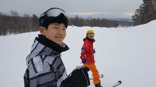 本日1本目!! 久しぶりだけど、滑れるかな? (草津温泉 草津国際スキー場)