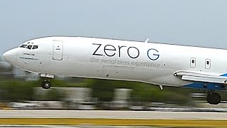 Boeing 727-200 (Zero G) Takeoff/Landing KLGB