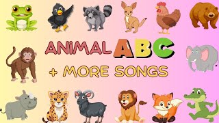 ABC Animals | Jungle Animal Sounds Song + More Song | Fun Fusion