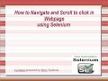 Selenium Training for Beginners - Navigate and Scroll (JavascriptExecutor) - Part 6
