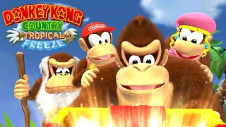 DONKEY KONG COUNTRY: TROPICAL FREEZE - ゲーム全体 (100%、すべてのパズルのピースと KONG の文字)