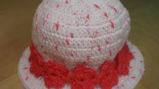 Crochet Girl's Hat From 3 to 6 Years Old With Matching Dress