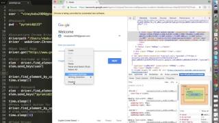 Login to Gmail account using Selenium Webdriver and Python