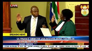 [BREAKING NEWS] David van Rooyen sworn in as Minister of Finance