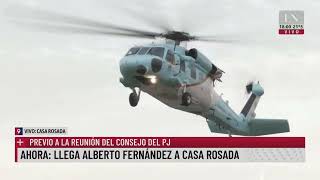 Ahora: llega Alberto Fernández a Casa Rosada