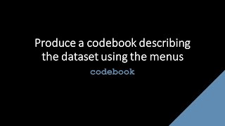 SDAS Stata TechTok - codebook (menu version)