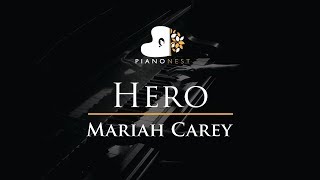 Hero - Mariah Carey - Piano Karaoke / Sing Along Cover with Lyrics