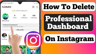 How To Remove Professional Dashboard On Instagram |How To Delete Professional Dashboard On Instagram